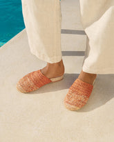 Raffia Crochet Jute Clog Mules - Women's Mules | 