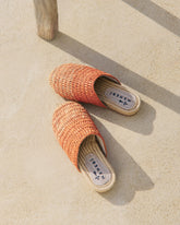 Raffia Crochet Jute Clog Mules - Women's Mules | 