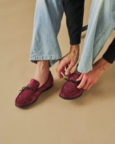 Paradiso Suede With Faux Fur Moccasins - Men's Loafers | 