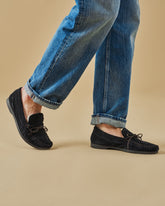 Paradiso Suede With Faux Fur Moccasins - Men's Loafers | 