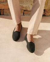 Brummel Lyocell Linen Blend Venetian Slippers - Men's Slippers | 