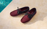Swan Suede & Denim Boat Shoes - Men's Shoes | 