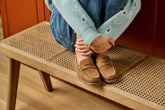 Suede Penny Loafers - Women's Shoes | 