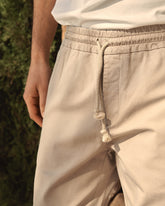 Stone Washed Cotton Venice Trousers - Men's Special Prices | 