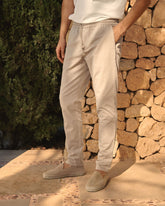 Stone Washed Cotton Venice Trousers - Men's Special Prices | 