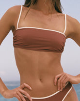 Edged Open-Back Bralette Bikini - Women's Bikini | 