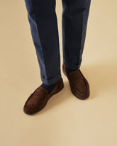 Suede Penny Loafers - Men's Loafers | 