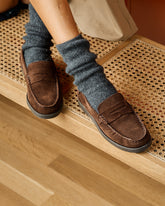 Suede Penny Loafers - Women's Loafers | 