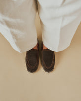 Suede Loafers With Faux Fur | 