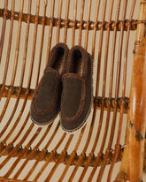 Suede Loafers With Faux Fur | 