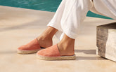 Suede Chunky Mules - Women's Shoes | 