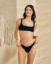 Seersucker Bralette Bikini - Women's Special Prices Swimwear | 