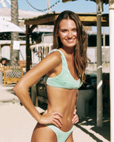 Seersucker Surf Bralette Bikini - Women's Bikini | 
