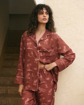 Printed Silk Natal Shirt - Women's Top & Shirts | 