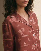 Printed Silk Natal Shirt - Women's Top & Shirts | 