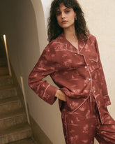 Printed Silk Natal Shirt - Women's Top & Shirts | 