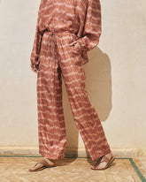 Printed Silk Marbella Trousers - Women's Pants & Shorts | 