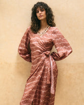 Printed Silk Galapagos Dress - Women's Dresses | 