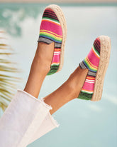 Mexican Blanket Double Sole Espadrilles - Women's Special Prices Shoes | 