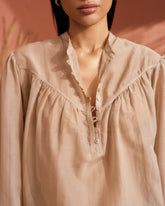 Silk Cotton Voile Baja Shirt - Women's Special Prices Clothing | 