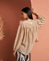 Silk Cotton Voile Baja Shirt - Women's Special Prices Clothing | 
