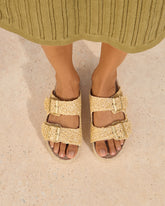 Raffia Nordic Sandals - Women's Sandals | 