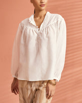 Cotton-Silk Voile Baja Shirt - Women's Special Prices Clothing | 