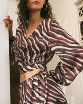 Printed Silk Cotton Voile Avila Top - Women's Top & Shirts | 