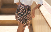 Printed Silk Cotton Voile Lipso Skirt - Women's Skirts | 