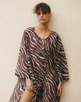 Printed Silk Cotton Voile Hydra Dress - Women's Dresses | 