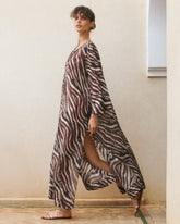 Printed Silk Cotton Voile Hydra Dress - Women's Dresses | 