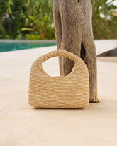 Raffia Halfmoon Bag - Bags & Accessories | 