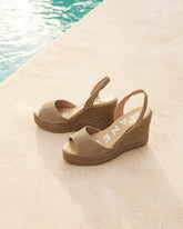 Suede Slingback Wedge Espadrilles - Women's Bestsellers | 