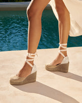 Suede Wedge Espadrilles - Women's Wedges | 