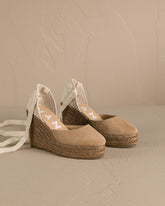 Suede Wedge Espadrilles - Women's Wedges | 