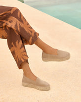 Suede Double Sole Espadrilles - Women's Espadrilles | 