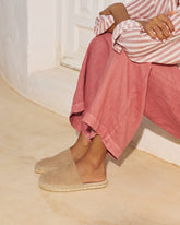 Suede Chunky Mules - Women's Mules | 