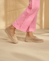 Suede Flat Espadrilles - Women's Espadrilles | 