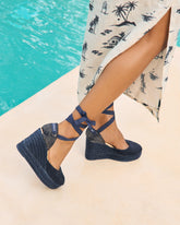 Suede Wedge Espadrilles - Women's Wedges | 