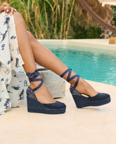 Suede Wedge Espadrilles - Women's Wedges | 