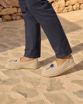 Organic Hemp Embroidered Espadrilles - Men's Espadrilles | 