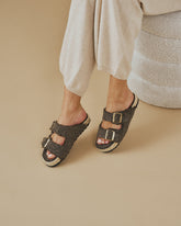 Faux Fur Nordic Sandals | 