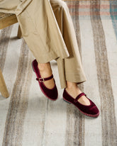 Silk Velvet Mary Jane Slippers | 