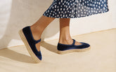 Velvet Mary Jane Espadrilles - Women's New Arrivals | 