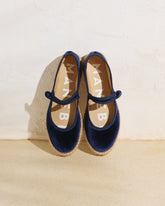 Velvet Mary Jane Espadrilles - Women's Ballet Flat & Slippers | 