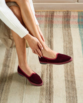 Silk Velvet Venetian Slippers - Women's Ballet Flat & Slippers | 