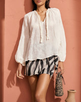 Linen Gauze Mykonos Shirt | 