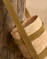 Raffia With Suede Bucket - Alex Rivière Studio x Manebí Archive | 