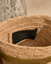 Raffia With Suede Bucket - Alex Rivière Studio x Manebí Archive | 