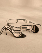 Alex Leather Thong Heels | 
